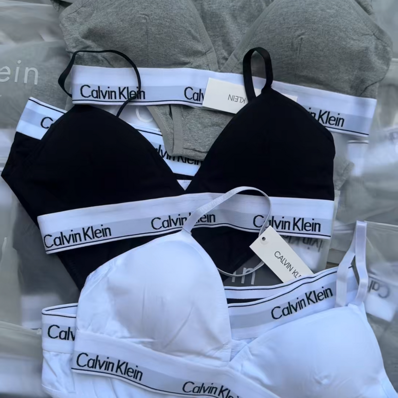 Pack of 3 CK UNDERWEAR  Bikini Bra Briefs set