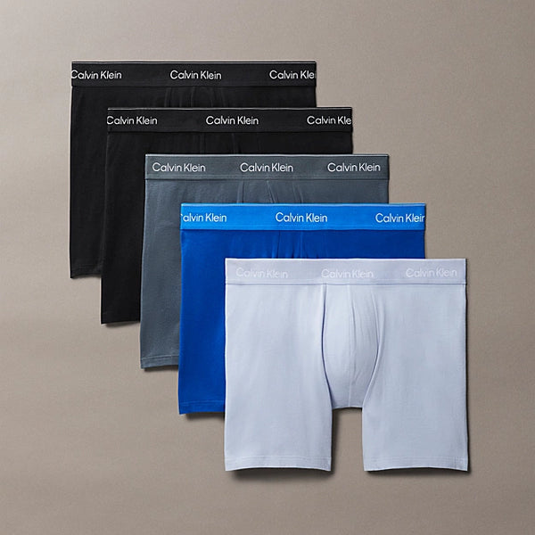 5 Pack Boxer Briefs - Icon Cotton Stretch