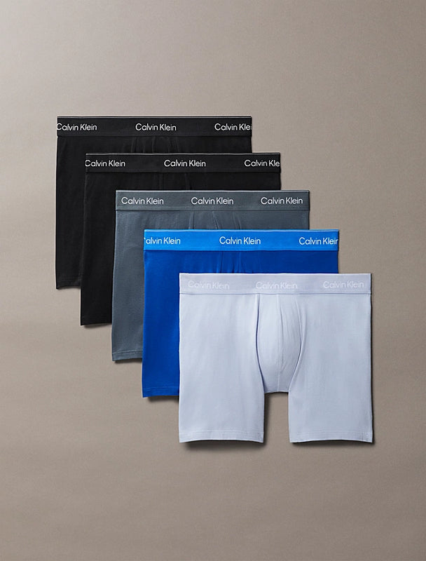 5 Pack Boxer Briefs - Icon Cotton Stretch