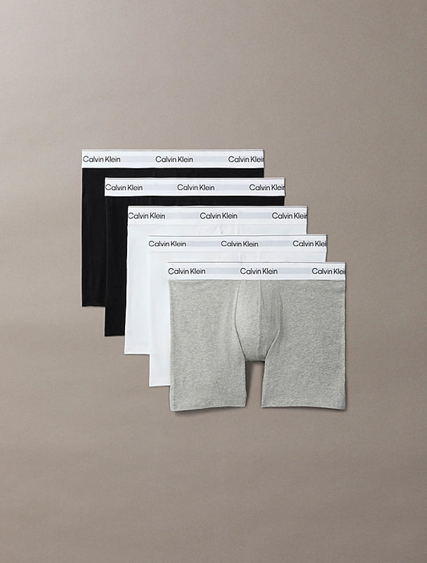 5 Pack Boxer Briefs - Icon Cotton Stretch