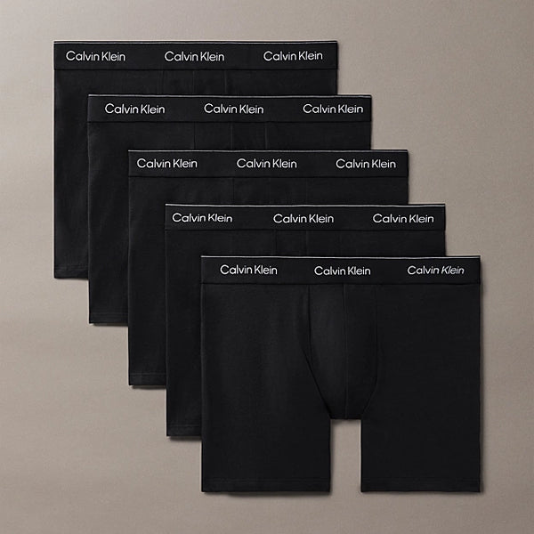 5 Pack Boxer Briefs - Icon Cotton Stretch