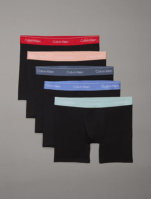 5 Pack Boxer Briefs - Icon Cotton Stretch