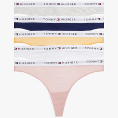 Tommy Hilfiger Logo Waistband Thongs Pack of- 5